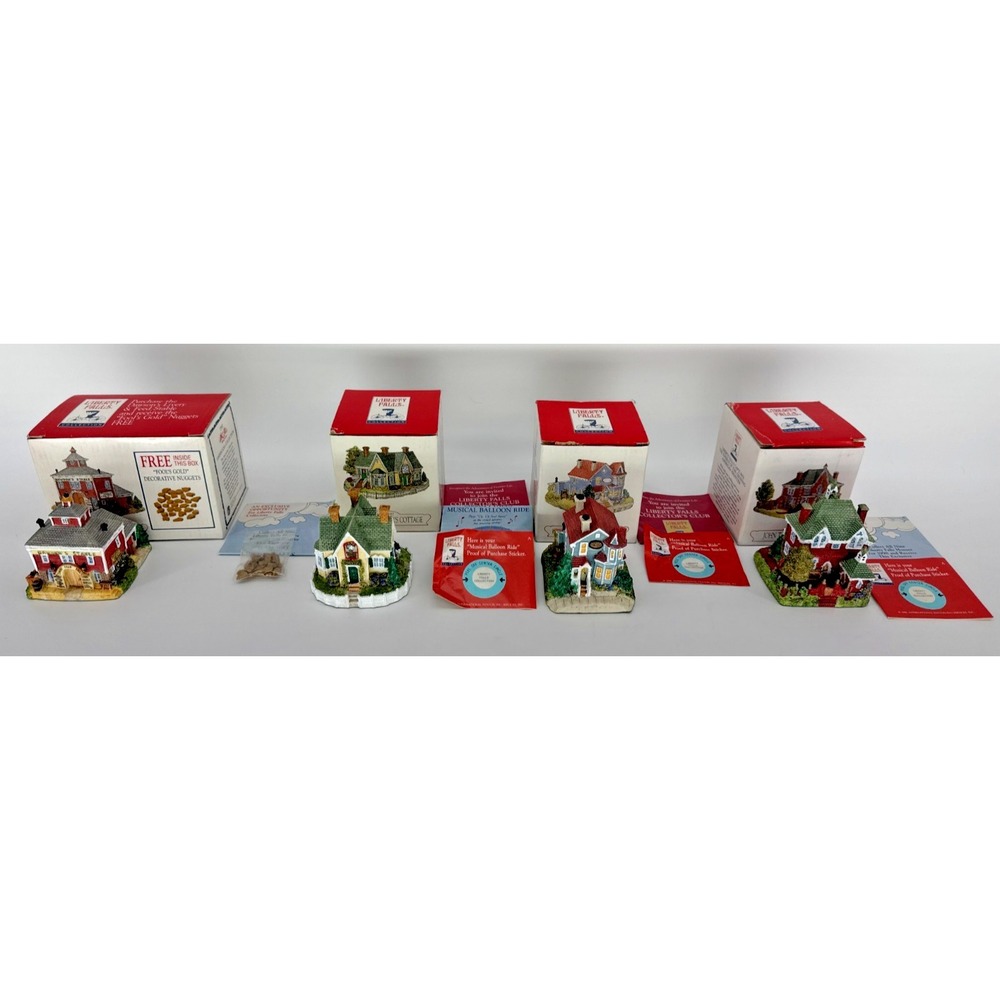 Liberty Falls Collection Houses Lot AH153 AH156 AH157 AH159 W Boxes Enesco